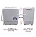 Panda Small Compact Portable Washing Machine 7.9lbs Capacity with Spin Dryer