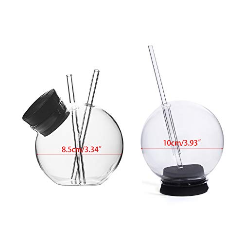 haoyuestory Cocktailgläser, Kreative Kugelförmige Wiederverwendbare Trinkhalm Tasse, Trinkbecher Longdrinkgläser Cocktailgläser Kinder Becher Saftgläser, Perfekt Für Zuhause, Restaurants Und Partys – Bild 7
