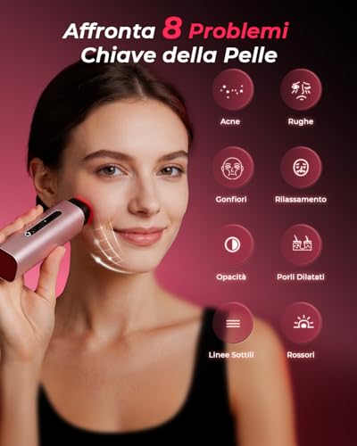 Professional Radiofrequency Face, Clinically Proven Effectiveness, Microcurrent Facial Massager, Anti-Wrinkle, Anti-Aging, Anti-Acne, Lifting and Firming for Face and Neck