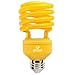 Globe Electric 00001 100-watt Equivalent 23-watt Energy Saver with CFL Medium Base Light Bulb, Yellow