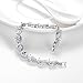 SELOVO Women's Wedding Bridal Bracelet Cubic Zirconia Silver Tone