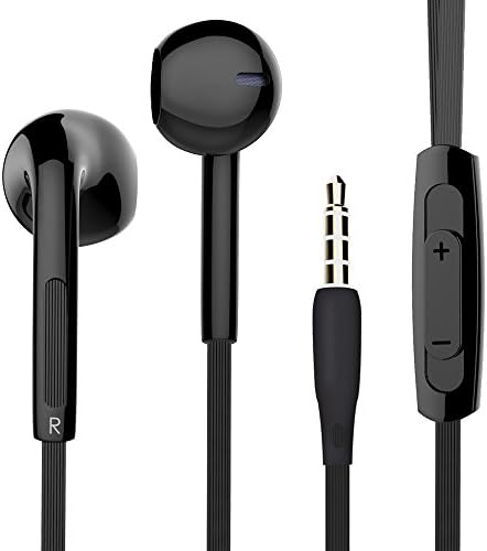 In Ear Earbuds, Cellia iPhone Earphones with Microphone iPhone Earbuds with Control Wired Headphones with Mic for iPhone and Android Phones Black