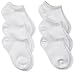 Jefferies Socks Baby Girls' Seamless Capri Liner Socks 6 Pair Pack, White, Toddler