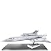 Set of 4 Metal Earth 3D Laser Cut Lockheed Martin Plane Models: F-35 Lightning - F-22 Raptor - RQ-170 Sentinel - SR-71 Blackbird
