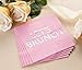 Brunch Party Supplies, Pink Paper Napkins (5 x 5, 50 Pack)