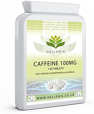 Hellenia Caffeine 100mg - 120 Tablets - Focus, Alertness & Energy