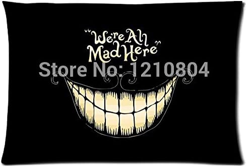 Soul Survivor Alice In Wonder Land Cheshire Cat Grinning Pillow Case Cover 20X30(Two Sides) Nice Gift Free Shipping