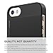 iPhone SE case, elago [Outift][Black/Black] - [Premium Hybrid Construction][Aluminum][Spark Design Award] - for iPhone SE/5/5S
