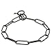 Herm Sprenger Black Stainless Steel Collar 51506 (57) - Long Link Fur Saver 1/9 Inch (3 mm) - Size 20 inch (50 cm) for Dogs with Neck Size of 17 inch (43 cm)