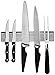 Stainless Steel Magnetic Knife Strip: Strong 10 Inch Kitchen Knives Holder & Garage Organizer Bar Mount Magnet - Powerful Flush Mounted Space Saver & Holder For Hand Tools Scissors Cutlery & Utensils