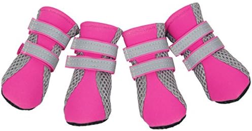 HiPaw Breathable Mesh Dog Boots For Small Dog Nonslip Sole Paw Protector Summer