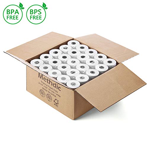 Methdic Thermal Paper Rolls 2 1 4 x 85 (2.25 x 85) BPA BPS free 50 Rolls