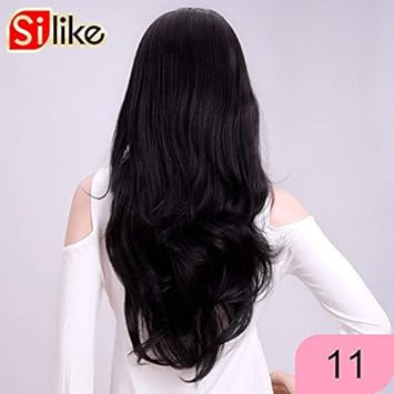 Buy Silike Synthetic 3 4 Half Wig Ombre Color Long Blonde Hair