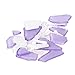 Sea Glass | 11oz Tumbled Sea Glass Decor | Bulk Seaglass Pieces for Beach Wedding Decor & Crafts | Plus Free Nautical eBook by Joseph Rains (Purple, White)