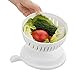 salad chopper bowl Maker Fruit Vegetable Bowl Cutter,Fast Fresh Salad Slicer Salad Chopper- Extra Big Bowl Super For Washing Containing (WHITE) By GAMING TS