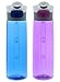 Contigo Autoseal Grace Water Bottle, 24-Ounce, Monaco & Radiant Orchid (2 Pack)