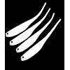 Extreme-Whiptail-Shad-Soft-Fishing-Lure-6-Striped-Bass-Bluefish-Flounder-Sea-Bass-2-Packs-of-Four