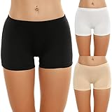 Ekouaer Boyshort Panties Women's Soft Underwear Briefs Invisible Hipster 3 Pack S-XXL