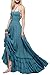 R.Vivimos Womens Summer Cotton Sexy Backless Long Dresses