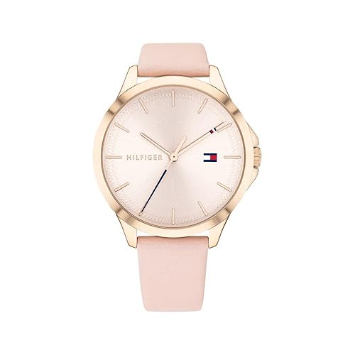 Tommy Hilfiger Women's Quartz Stainless Steel and Leather Strap