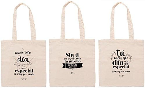 Bolsas de Tela Bolsos de Yute Frases