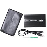 2.5" USB 2.0 IDE/PATA Hard Disk Drive HDD Case Enclosure 500GB Max Capacity