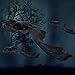 ATDAWN Halloween Hanging Bats, Nylon Hanging Bats, Realistic Looking Spooky Bats, Flying Bats Halloween Decoration, 3 Pack
