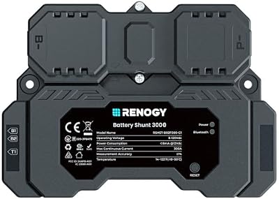 Renogy Shunt 300A with Built-in Bluetooth Battery Monitor