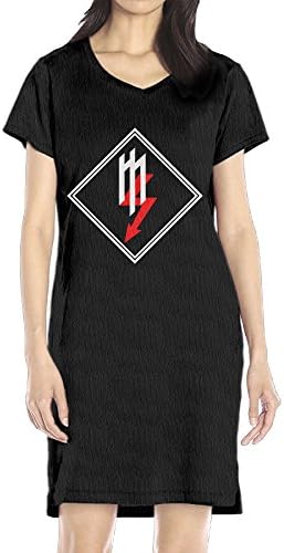 Slim Marilyn Manson Born Villain Musician Short Sleeve T-Shirt Dress