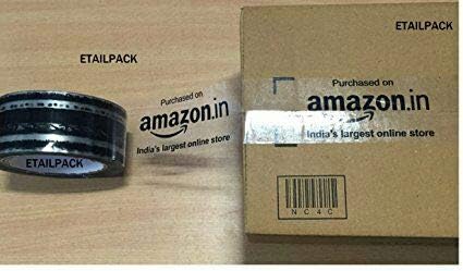 Amazon Branded Transparent Packaging Tape(2" x 65 mtr) Pack of 12