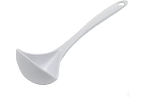 Chef Craft Basic Melamine Cooking Ladle, 10.5 Inch, White