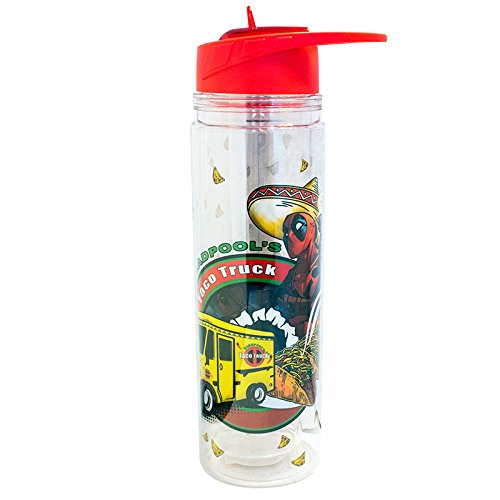 Deadpool Taco Double Walled Tritan Water Bottle Standard