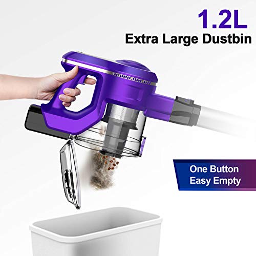 INSE Cordless Vacuum Cleaner, Stick Vacuum with 23KPa Powerful Suction, Up to 45min Runtime