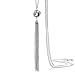 Onnea Fashion Silver Tone Lovely Knot Long Tassel Necklaces for Women(Long)