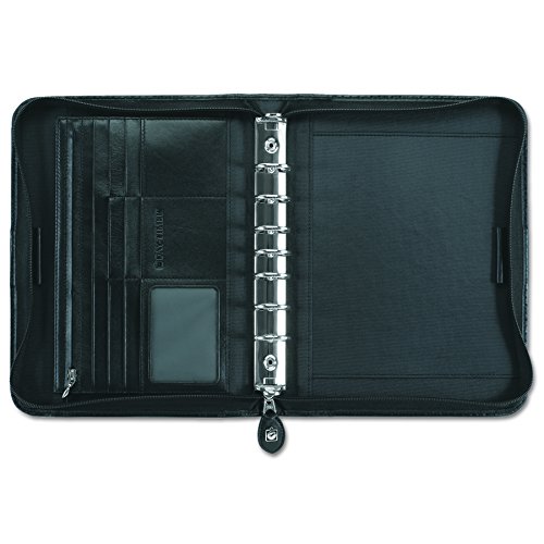 Day-Timer 82151 Verona Leather Starter Set, 5 1/2 x 8 1/2, Black Cover