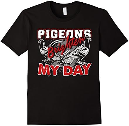 Mens Pigeon Shirt - Pigeon Funny T shirt Large Black