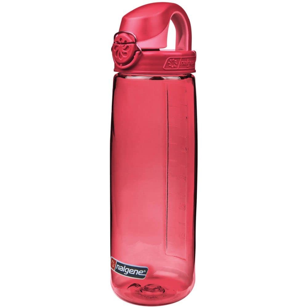 Nalgene Sustain Tritan BPA-Free On The Fly Water Bottle Made with Material Derived From 50% Plastic Waste, 24 OZ, Petal with Beet