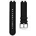Adebena Silky Soft Silicone Watch Band Quick Release Watch Strap for Pebble Steel