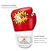 SKL Kids Boxing Gloves 4oz Training Gloves for Children Cartoon Sparring Boxing Gloves Training Mitts Junior Punch PU Leather Age 5-12 Years(Red)
