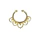 Maggie 3 Pcs Fake Septum Clicker Nose Ring Non Piercing Hanger Clip Body Jewelry