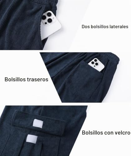 Hombre Pantalones Cortos Casual Bermudas con Bolsillos S-3XL