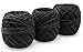 Black Hemp Cord 200’ 3 Pack = 600 Feet Total! Perfect for Jewelry & Necklace Making, Candle Wicks, or Decorative String. 20lb Weight, 1mm Thick & Lightly Waxed Twine for Easy Handling.