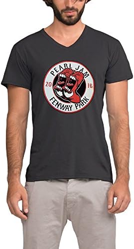 Mens Pearl Jam Fenway Park Retro V-Neck Tee