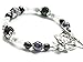 Stress Relief & Anti Anxiety Bracelet Featuring Natural Gemstones Rose Quartz, Amethyst, Black Onyx, Moonstone, Howlite, sleep aid, crystal healing for depression