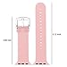 Blueauty for Apple Watch Band 42mm Carbon Fiber iwatch Band Replacement Strap with Stainless Metal Clasp for Apple Watch Series 3 Series 2 Series 1 - Pink