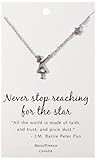 Shagwear Women's Banksy Girl Never Stop Reaching for The Stars Pendant Necklace