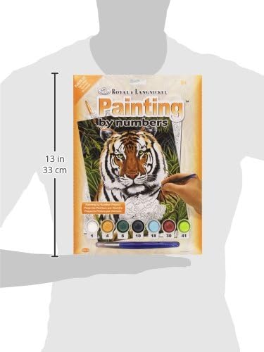 Royal & Langnickel Tiger In Hiding Design Paint by Numbers Kit, Multicolor, Small - Image 4