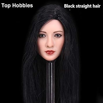 Amazon Com Flowe Mow Black Straight Hair 6 Scale X Y Asian Star