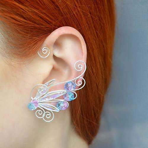 Earrings Handmade Hypoallergenic Flower Ear Cuff Wrap