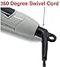 2-in-1 Mini Hair Straightener Travel Flat Iron/Curling Iron Dual Voltage 374 Degree Temperature Nano Titanium - Insulated Carry Bag Included